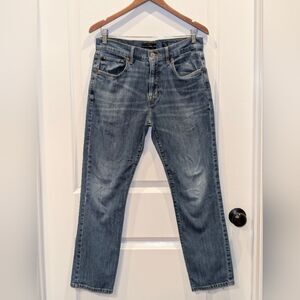 Lucky Brand 223 Straight Denim Jeans 31x30 Men's Medium Wash Distressed